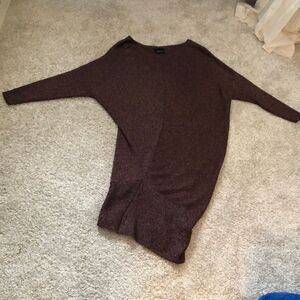 Zara asymmetrical knit sweater dress, size small